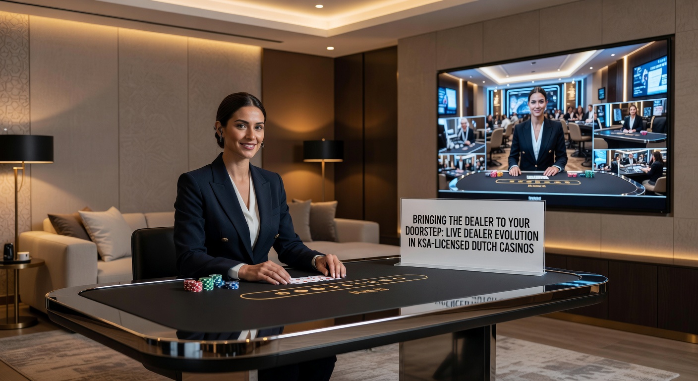 Live dealer tafels in een Nederlands online casino met KSA-licentie, waar spelers blackjack spelen vanuit huis