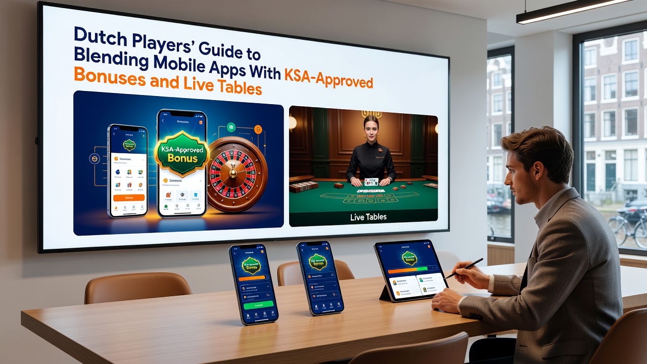 Live tables en bonussen in een mobiele KSA-app interface