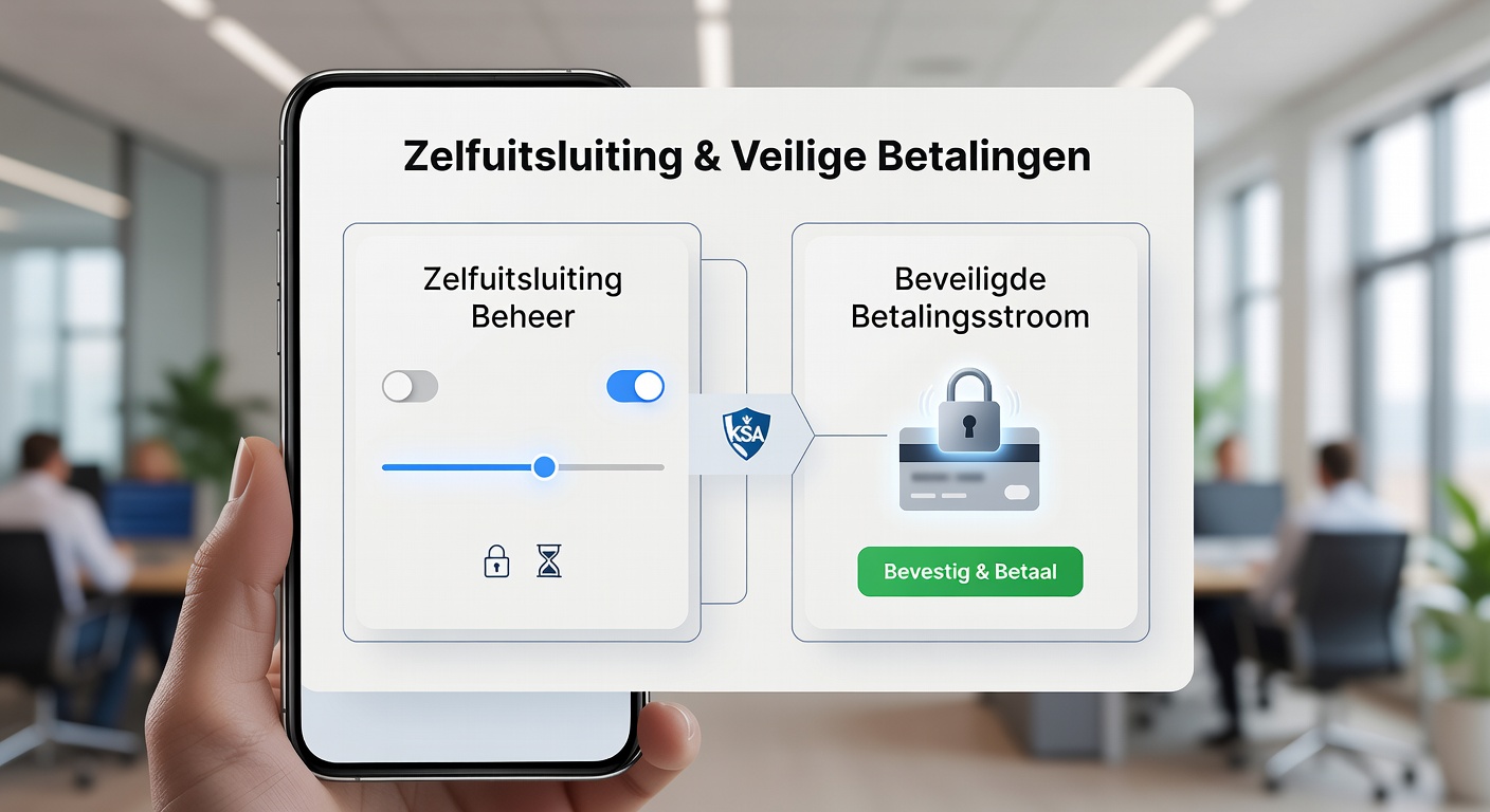 Veilige betalingsflow met zelfuitsluitingscontrole in een Nederlandse casino-app