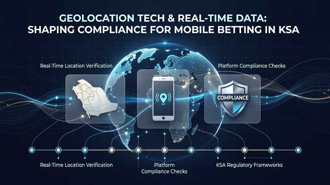 Geolocatie technologie in actie bij mobiele betting compliance checks op KSA-platforms