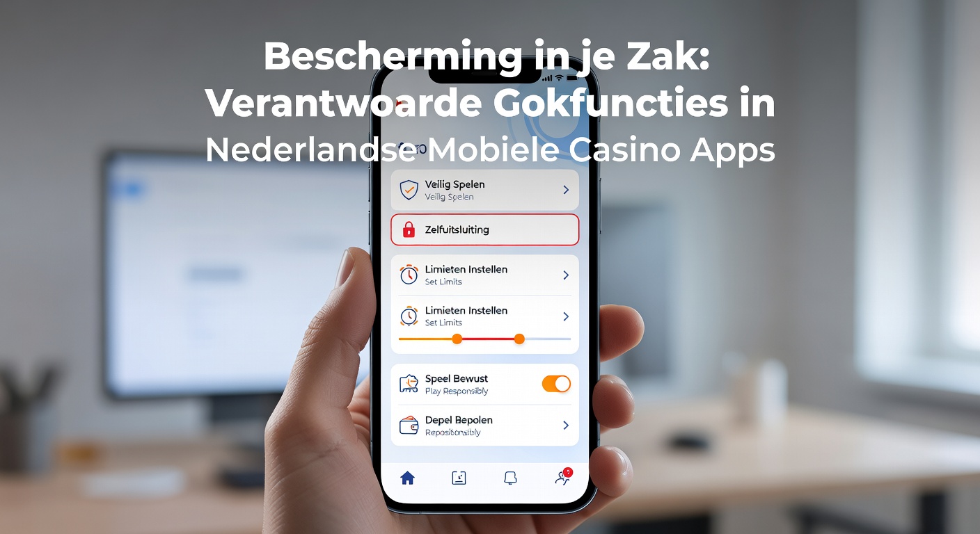 Close-up van een smartphone-scherm met reality check-popup in een Nederlandse casino-app, inclusief grafiek van uitgaven en pauzeknoppen