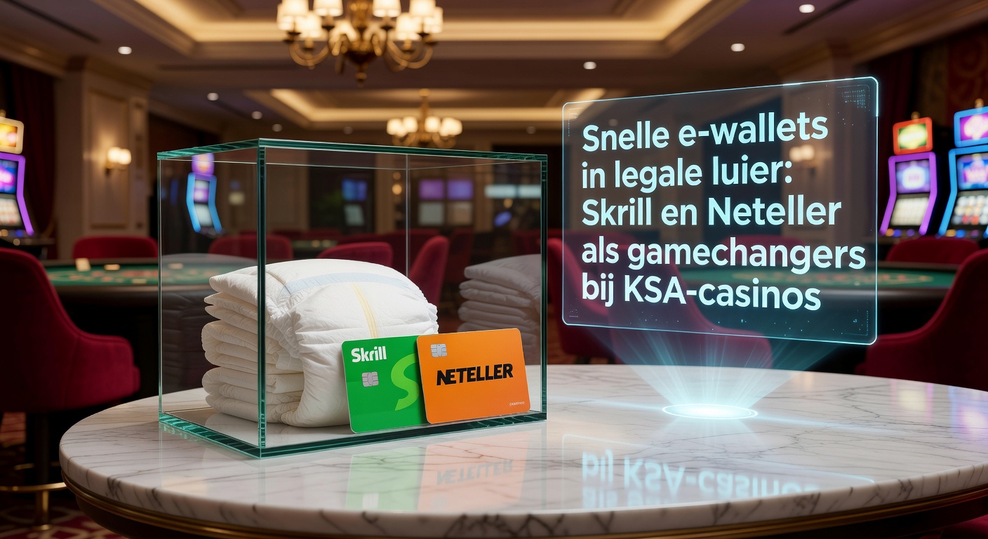 Overzicht van Skrill en Neteller interfaces geïntegreerd in een KSA-gelicentieerd online casino, met nadruk op snelle transacties en beveiliging