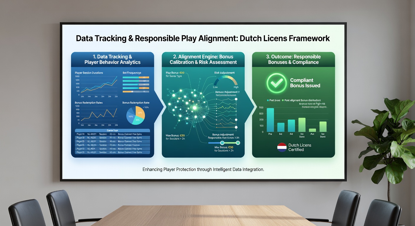 Grafiek die toont hoe data tracking bonussen beperkt bij verhoogd risico in Nederlandse casino's